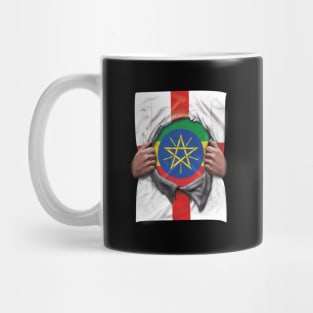 Ethiopia Flag English Flag Ripped - Gift for Ethiopian From Ethiopia Mug